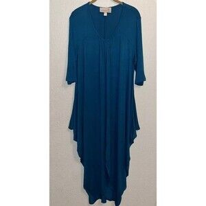Antthony Orginals Tunic Dress Women Sz L Teal